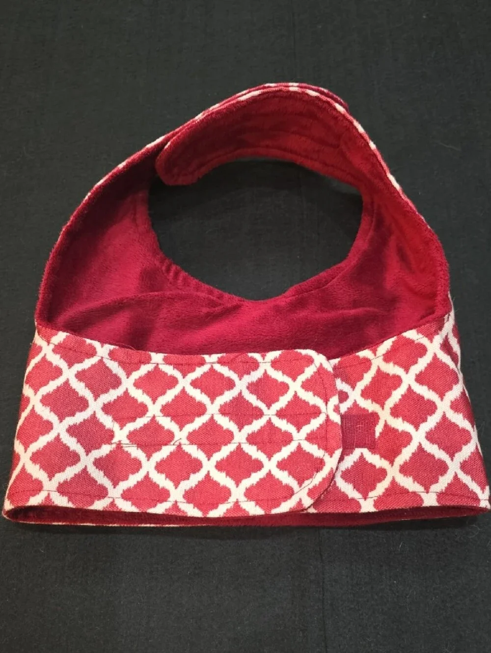 Rust/Burgundy Patterned Dog Harness Vest #695